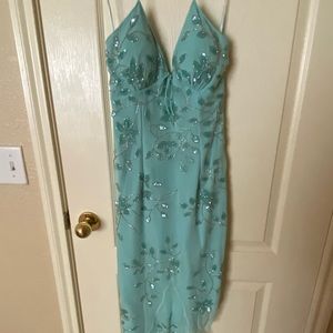 Formal beaded dress by Cache